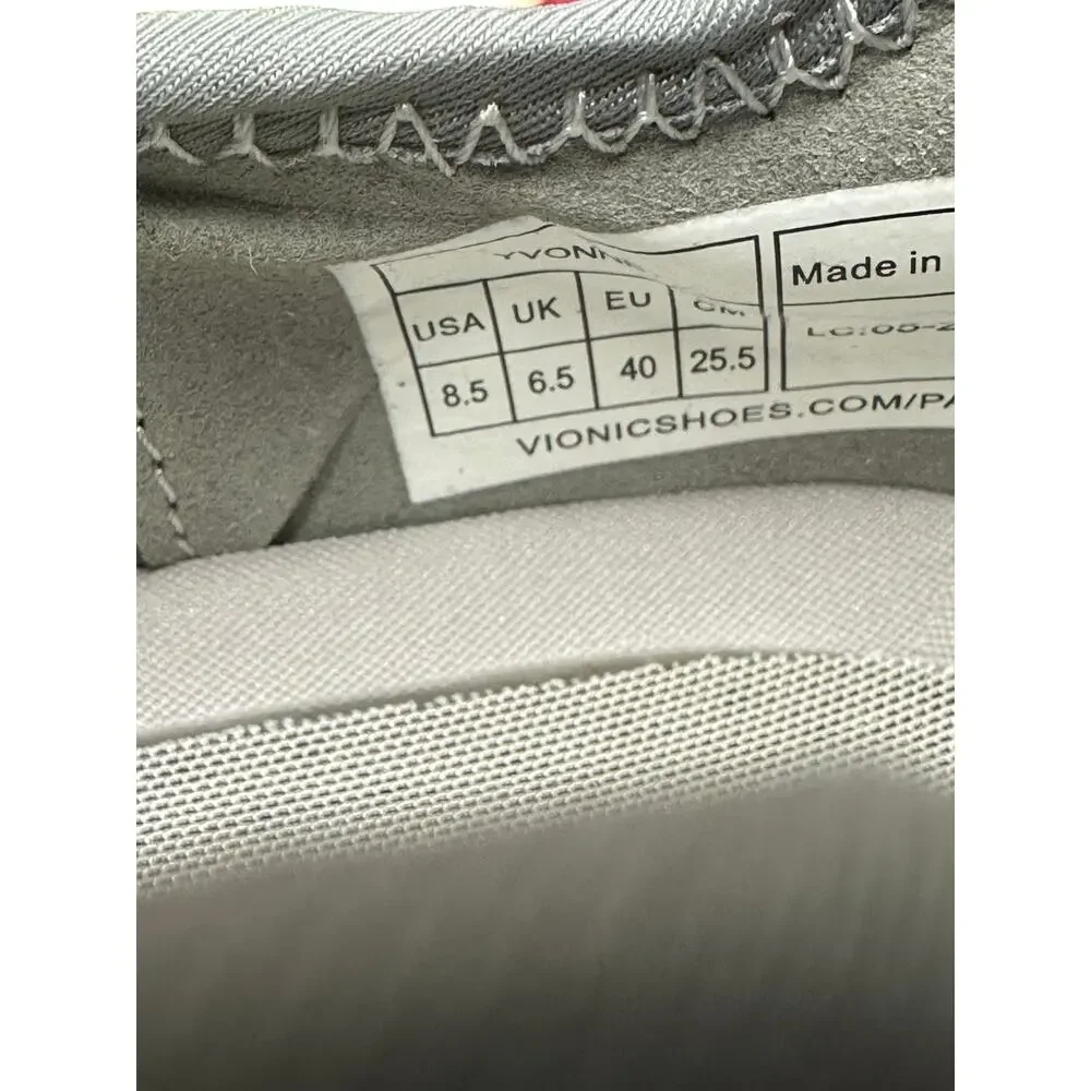 Vionic Gray Yvonne Slip On Arch Support  Sneakers Women's 8.5